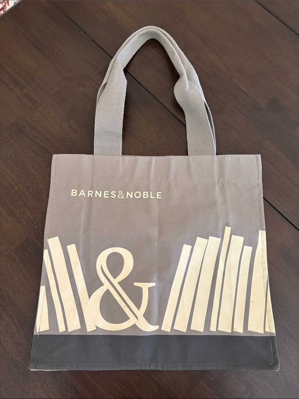 Barnes & Noble Grey Book Tote Bag Shoulder Bag